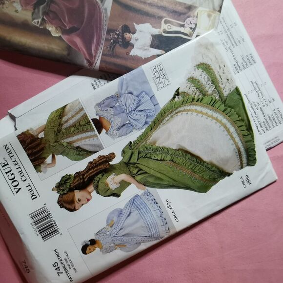 Barbie Doll Sewing Pattern Lot Vogue Silkstone Dress Clothes Skirt Top Custom - Picture 9 of 10